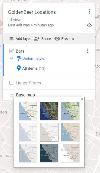 Google Maps Base Map 